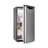 KLARSTEIN Yummy - combiné réfrigérateur 82 L/congélateur 8 L, panneaux chromés, classe d'efficacité énergétique A+, réfrigérant R600a, 41 dB, 90 L, noir