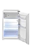 Respekta réfrigérateur encastrable avec compartiment congélateur 88 cm / Réfrigérateur-congélateur 121 L / Charnières de porte interchangeables / 38 dB / KS88.4 / blanc