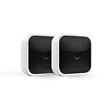 Blink Indoor, Caméra de surveillance HD sans fil avec deux ans d'autonomie, détection des mouvements et audio bidirectionnel | Kit 2 caméras