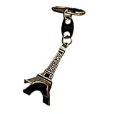 Chaîne en acrylique 3D mignonne Tour de Paris Souvenir Français Ornement Nouveauté Porte-clés Autre Alarme de panique pour femme, comme sur l'image