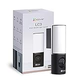 EZVIZ LC3 4MP Caméra Surveillance WiFi Extérieure Intelligente avec éclairage Intégré et Sirène 100DB, Détection de Personnes, Vision Nocture en Couleur, Audio Bidirectionnel, IP65 étanche, H.265