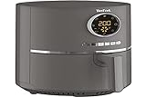 Tefal EY111B Airfry Ultra Digital Friteuse à air chaud | 4 options de cuisson (friture, grillage, cuisson, cuisson) | Capacité : 1,2 kg | Température réglable | Minuterie | Gris