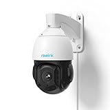 Reolink 4K PTZ Caméra Surveillance PoE Extérieure avec Zoom Optique 16X, Pan 360°+Tilt 90°, Suivi Automatique, Vision Nocturne IR 260ft, Détection Intelligente, Audio Bidirectionnel, RLC-823A 16X