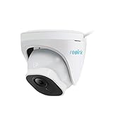 Reolink 5MP Caméra de Surveillance Extérieure PoE Dôme avec Détection Personne/Véhicule, Caméra IP avec Etanche IP66, Time Lapse, Fente pour Carte Micro SD, Vision Nocturne IR, Support Audio, RLC-520A