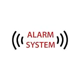 Autocollant alarme voiture sticker alarm system 16 - Taille : 4 cm