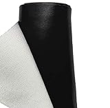 A-Express Faux Similicuir en tissu Matériel Vinyle Étanche Tissu en cuir Vêtements Couture 140 cm de largeur - 1x Mètre (100cm x 140cm) Noir