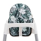 JYOKO Kids Coussin pour Le Chaise Haute Compatible avec IKEA Antilop, 100% Coton (Zebra)
