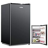 COSTWAY Frigo Combiné Mini Réfrigérateur 91 Liters Mini-frigo Classe Energétique F Economies d’Energie 49 x 45 x 84 cm (Noir)