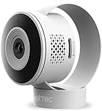 PetTec Cam Lite - Camera Animaux Interieur, Caméra de Surveillance sans-Fil pour Chien / Animaux avec Appli, Détecteur Mouvement, Zoom, Haut-Parleurs, Micro, Vision Nocturne - Caméras WiFi Full HD