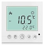 SM-PC® – Thermostat numérique – Pour chauffage au sol et mural – LED – Blanc #A31