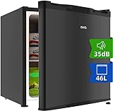 CHIQ - CSD46D4 - Mini réfrigérateur Bar 46L en acier inoxydable, Porte réversible, 35dB