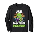 Jules - Born To Be A Bookworm - Personalise Manche Longue