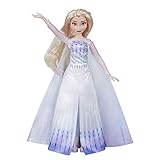 Disney La Reine des Neiges 2 - Poupee Princesse Disney Elsa chantante (français) en tenue de Reine - 26 cm