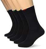 Dim - Ecodim - Chaussettes - Lot de 5 paires - Homme - Noir (5 paires noires) - FR: 43-46 (Taille fabricant: 43/46)