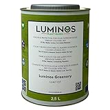 Luminos LUM1107 - GREENERY- Lasure Biobased pour bois extérieur à l'eau - Vert Grass 2,5L