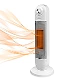 Gotoll Radiateur Soufflant Électrique 2 en 1 Chauffage Ventilateur en Céramique PTC Oscillation 2000W - Hauteur 61 cm