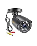 Anlapus 1080P Caméra de Surveillance Extérieure IP66 Vision Nocturne de 20 Mètres Objectif de 3.6mm 4-en-1 Caméra pour Kit Vidéo Surveillance de Mode TVI/CVI/AHD/960H