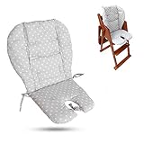 Ywoworld Coussin de chaise haute, grande épaississante pour poussette, chaise haute, coussin de protection respirant chaises de salle à manger de bébé (Étoile grise)