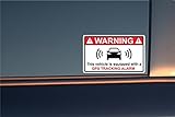 4 Stickers Alarme Voiture - GPS Tracking Alarm