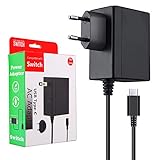 ECCHTPOOWER Adaptateur Secteur pour Nintendo Switch/Switch OLED/Lite, PD Chargeur Support Mode TV Charger Rapide USB Type C pour Switch/Switch Lite/Switch OLED