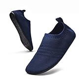 Sosenfer Chaussures Homme Femme Maison Pantoufle pour Intérieur Semelle Antidérapante Slip-on Slippers Unisex-SHENLAN-44