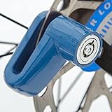Clicitina Scooter Lourd cyclomoteur Disque de sécurité Cadenas Accessoires pour vélo Pompe Musculation (Blue, One Size)