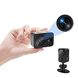 Mini caméra HD 1080p avec détecteur de Mouvement PIR et Vision Nocturne Small Nanny Cams Body Cam Caméra de Surveillance intérieure de sécurité à Domicile 60 Jours en Veille - (Pas de WiFi)