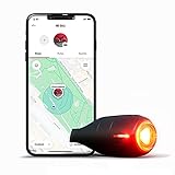 Vodafone Curve Bike Feu de Frein arrière Intelligent pour vélo avec localisateur GPS, détection d'impact, Notifications à Votre téléphone Portable et Alarme de sécurité – Abonnement Inclus 6 Mois Noir