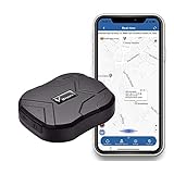 Traceur GPS, 5000mAh Tracker GPS Anti-Perte Suivi en temps réel Alarme GPS Tracker Geo-Fence GPS Tracker Positionnement en Temps Réel pour Voiture Camion Moto 3 Mois en Veille