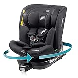 BABYAUTO - Siège auto pour bébé Aitana pivotant 360° ISOFIX pied de support - Siège auto pour enfants groupe 0+/1/2/3 (0-36 kg/0-12 ans) siège auto avec iSize - ceinture de sécurité à 5 points - noir