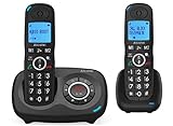 ALCATEL XL 595 B Voice duo avec répondeur,  pack téléphone pour les seniors avec blocage des appels intempestifs