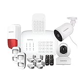 Daewoo Pack Security Pet | Alarme Maison sans Fil WiFi/GSM connectée Compatible Animaux | Sirène extérieure | 2 Caméras | Compatible avec Amazon Alexa, l’Assistant Google