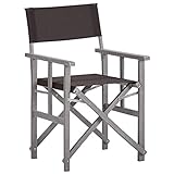 vidaXL Chaise de Metteur en Scène Chaise de Camping Chaise de Jardin Chaise d'Extérieur Plage Terrain de Sport Bois Massif d'Acacia