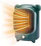Radiateur électrique à ventilateur portable, mini radiateur soufflant en céramique CestMall 500W avec protection contre la surchauffe et le basculement chauffage rapide 3s radiateur économie d'énergie
