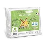 Sweethome | Protège Oreiller Anti Acariens - 65x65 cm - Molleton 100% Coton - Doux et Confortable - Lavable en Machine
