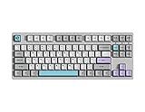 Akko 3087 Silent Clavier Gaming Mécanique Wired TKL Compute Keyboard avec Macro Programmable, N-Key Rollover, PBT Doubleshot OEM Keycap, Rose Linear Switch pour Jeux, Bureau