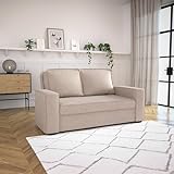 Mobilier-Deco Roam - Canapé Convertible 3 Places en Tissu Beige