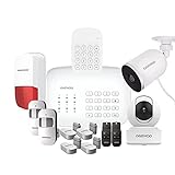 DAEWOO Pack Security | Alarme Maison sans Fil WiFi/GSM connectée | Sirène extérieure | 2 Caméras | Compatible avec Amazon Alexa, l’Assistant Google