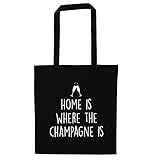 Sac fourre-tout « Home is where the Champagne is » - Noir - Taille Unique