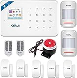 KERUI-W18 WiFi GSM SMS APP Télécommande Système d'alarme de sécurité Accueil, Détecteur de Ouverture Porte Fenêtre