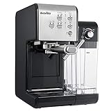 Breville Prima Latte II machine à café espresso, latte et cappuccino | pompe professionnelle 19 bars et mousseur à lait | argent [VCF108X]