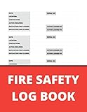 Fire Safety Log Book: A4 Red and Black Cover | Fire Alarm Testing Log Book |Fire Inspection And Testing Log | Health And Safety Compliance Record Book ... Log Book, For Landlords, Business and Schools