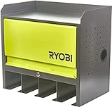 RYOBI - Etagère murale 430 x 483 x 282 mm - charge max. : 150 kg - 1 porte et 4 emplacements de rangement - verrou (2 clés fournies) - RHWS-01
