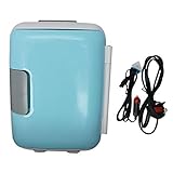 QiKun-Home Réfrigérateur personnel compact portable de 4 litres qui refroidit et chauffe parfaitement pour chambre à coucher, bureau, voiture, dortoir, maquillage et soins de la peau Bleu