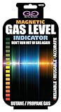 Guilty Gadgets Indicateur de niveau de gaz magnétique au butane propane Calor GPL, pour maison, caravane, barbecue