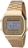 Casio Men's Digital Casio Unisex Classic A168WG-9VT Vintage Japan-Automatic Stainless Steel Watch Gold