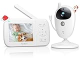 YOTON 3.5' Babyphone Caméra, bébé avec Caméra 720P et Vision Nocturne, VOX, Surveillance de la Température, Rappel d'alimentation, 8 Berceuses - Assurez la Sécurité de Bébé