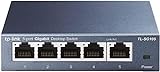 TP-Link SG105 Switch Ethernet Gigabit 5 ports RJ45 metallique 10/100/1000 Mbps, IGMP Snooping, switch RJ45 idéal pour étendre le réseau câblé pour les bureaux à domicile