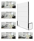 Lit armoire 140 x 190 cm à compartiment vertical -tude (Letto Repliable à mur, obstacles, extractible)