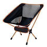 Ledeak Chaise de Camping Pliable Ultra Légère Portable avec Sac de Transport, Pliante Compacte Chaise de Plage pour Randonnée Plage Extérieur Pique-Nique Jardin